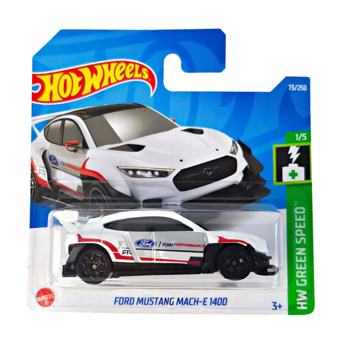 Базовий автомобіль Hot Wheels Ford Mustang Mach-E 1400, білий, від 3 років, 11*3.5*11 см (5785)